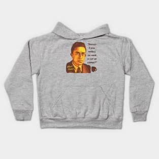 Albert Camus Portrait and Quote Kids Hoodie